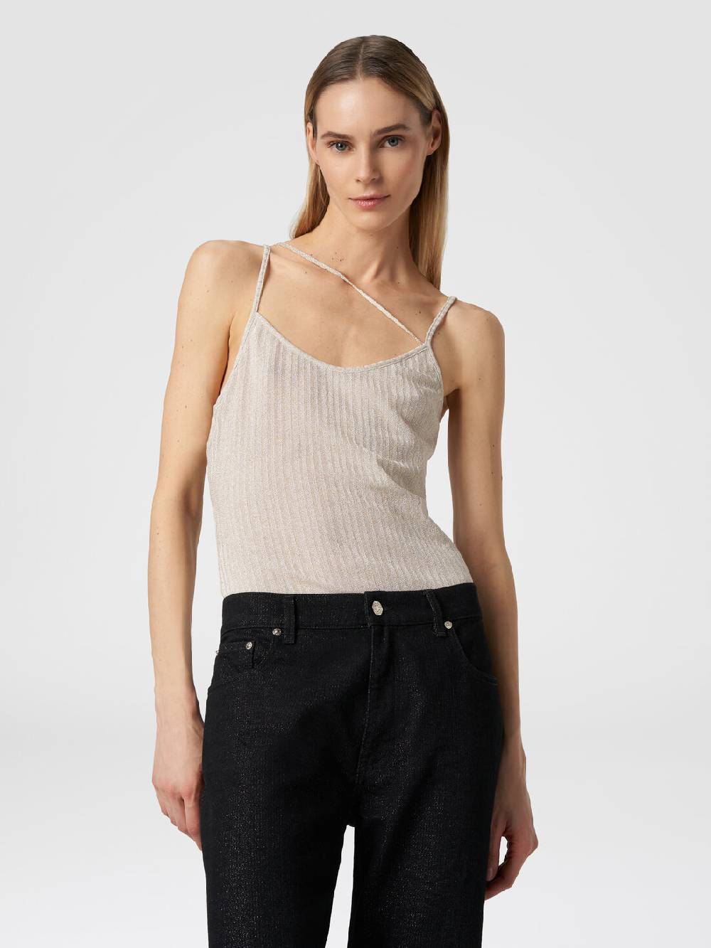 M Missoni Canottiera In Cotone E Viscosa Lamé