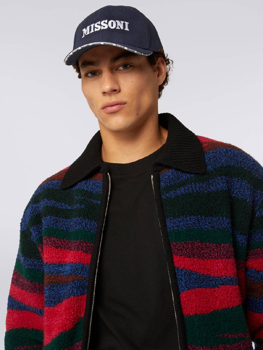 M Missoni Cappello Da Baseball In Cotone Con Logo