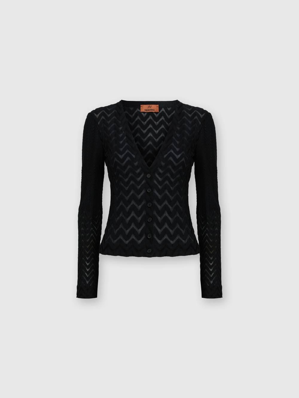 M Missoni Cardigan Chevron Effetto Vedo Non Vedo