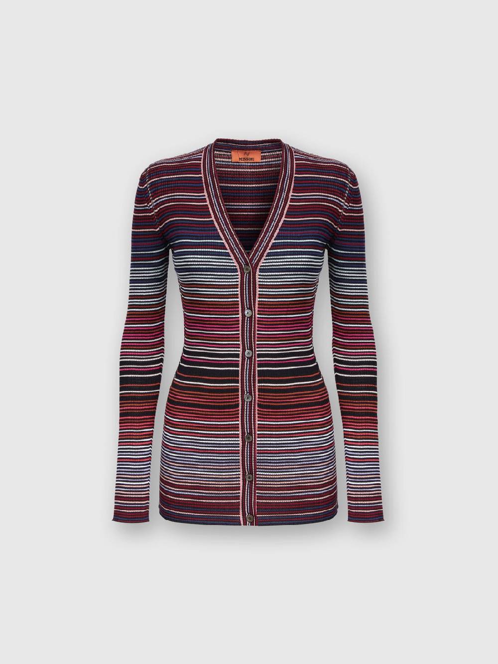 M Missoni Cardigan In Cotone E Viscosa A Righe