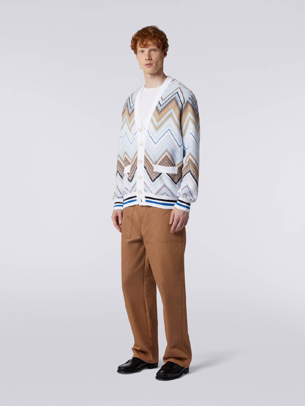 M Missoni Cardigan In Misto Cotone Chevron