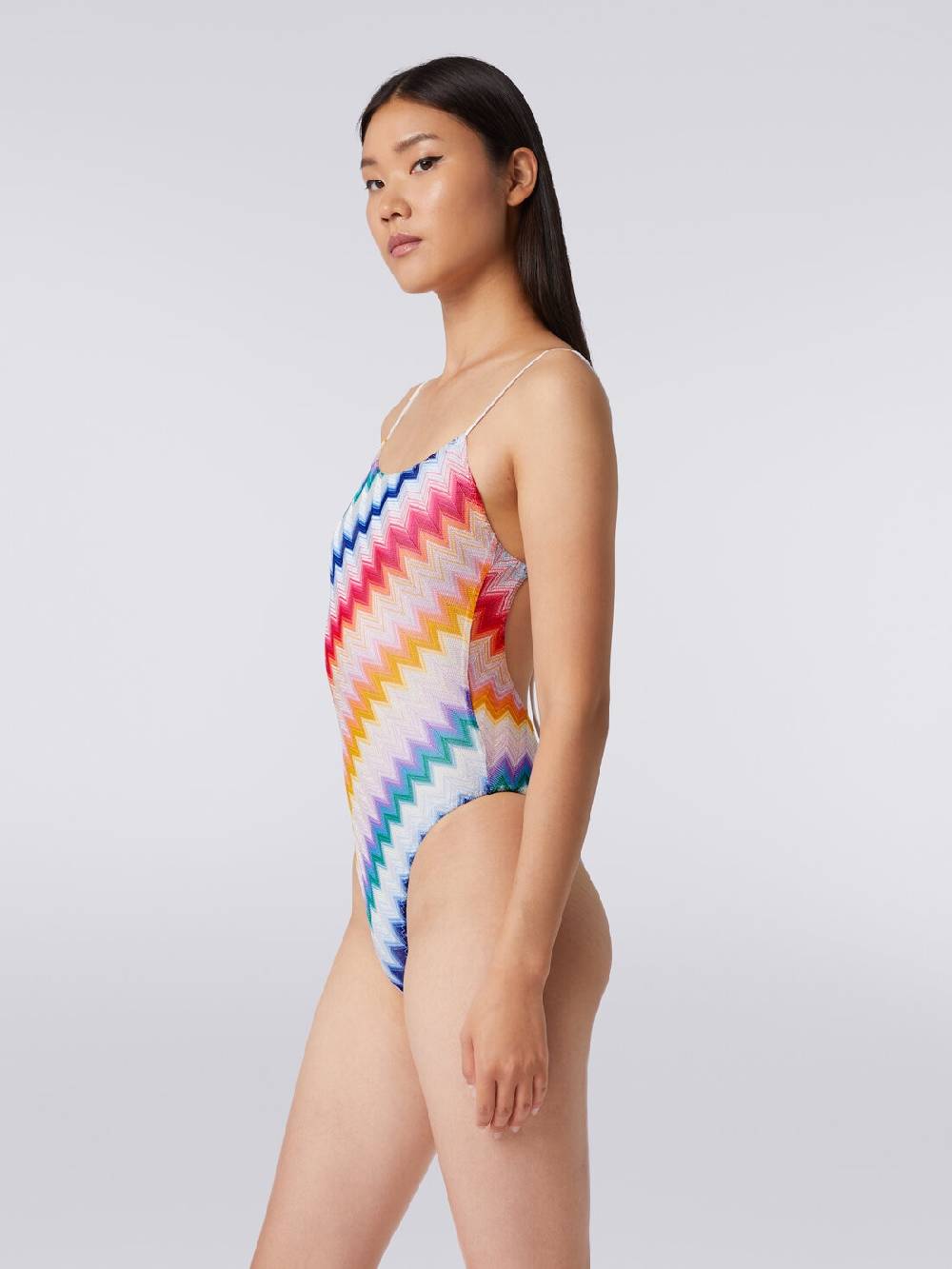 M Missoni Costume Intero Zig Zag Con Lurex