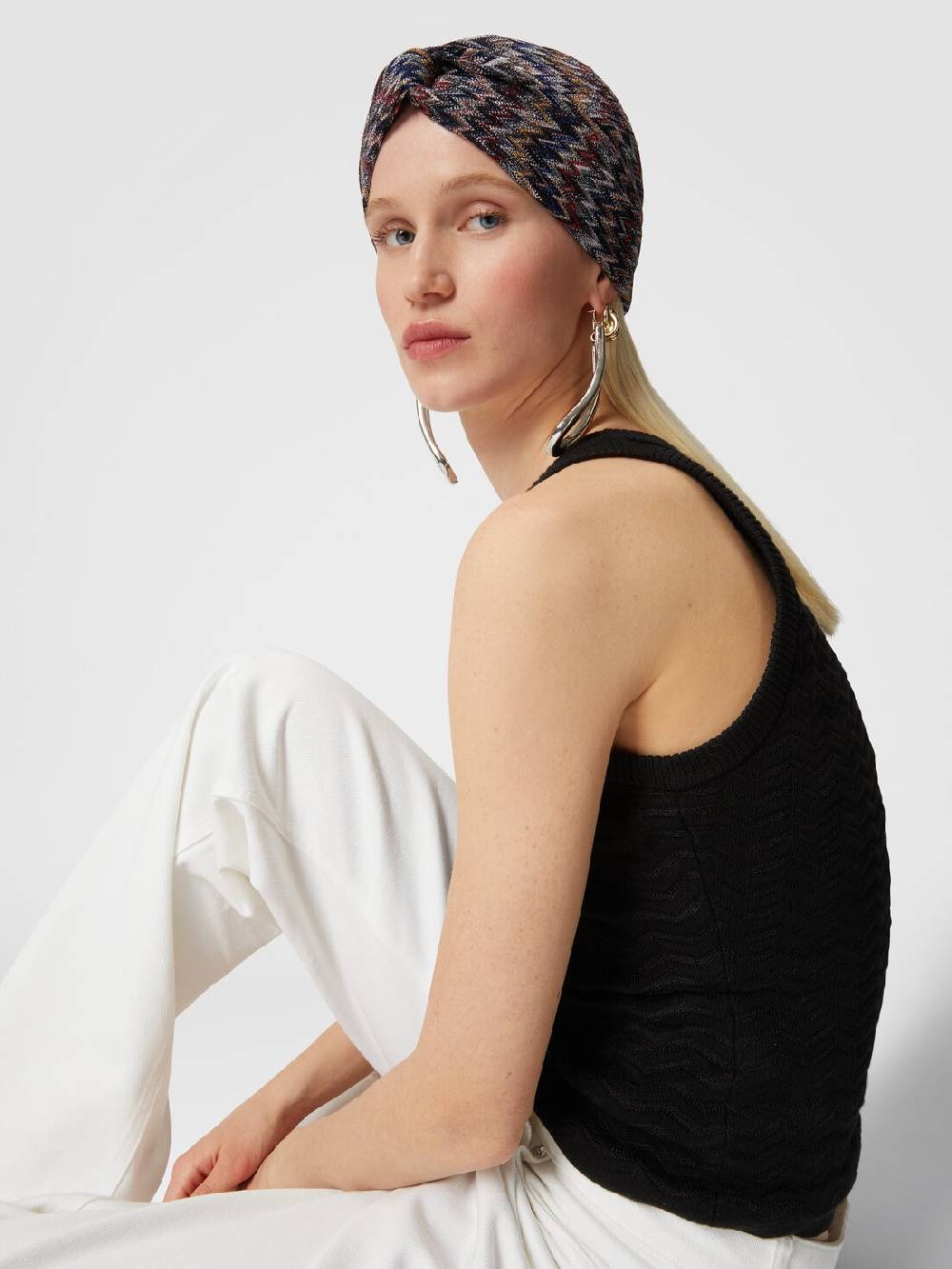 M Missoni Fascia In Viscosa Chevron Con Lurex