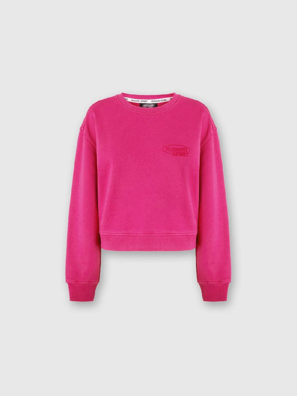 M Missoni Felpa Girocollo In Cotone Con Logo