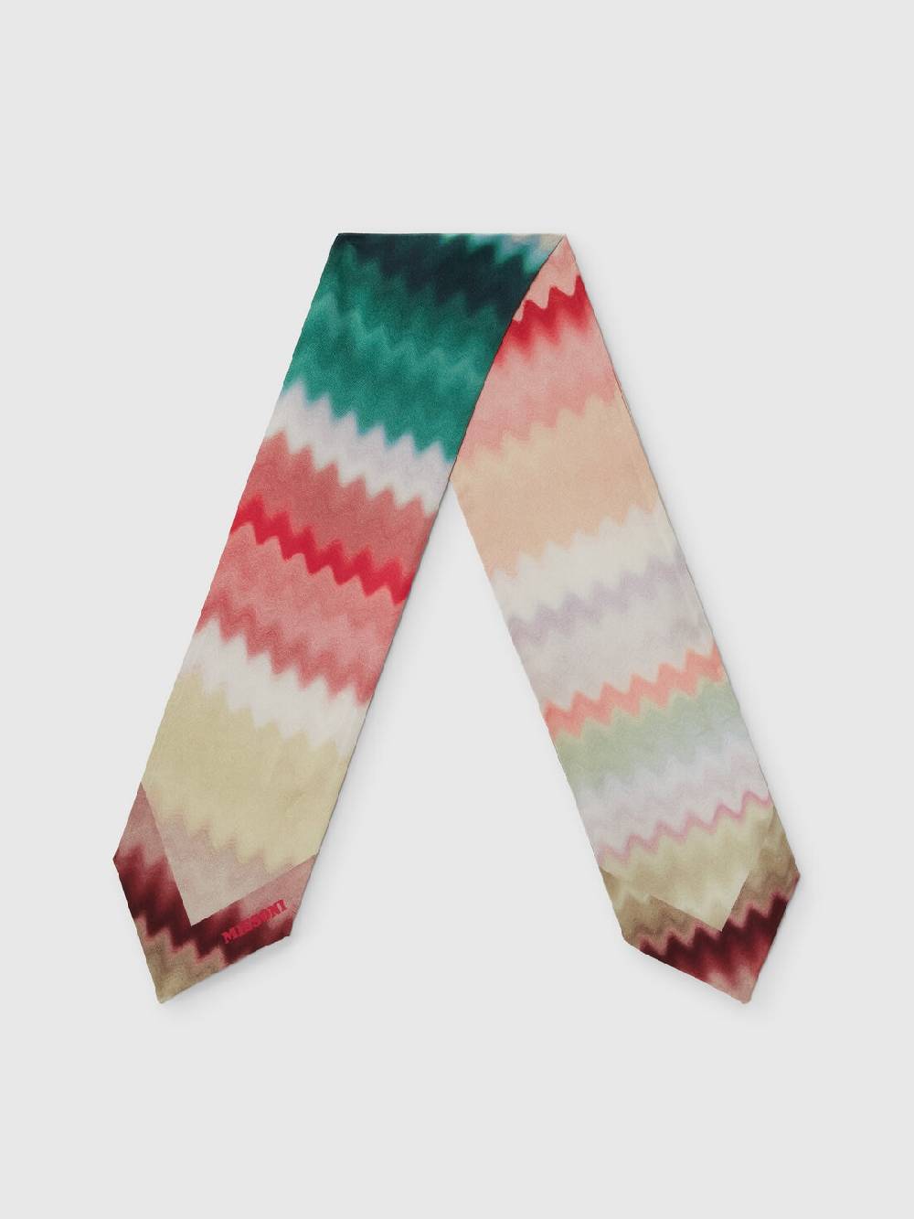 M Missoni Foulard In Seta Chevron