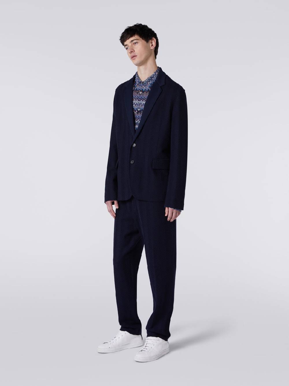 M Missoni Giacca In Cotone E Viscosa Chevron