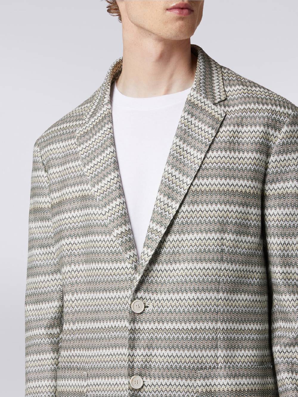 M Missoni Giacca In Misto Viscosa Zig Zag