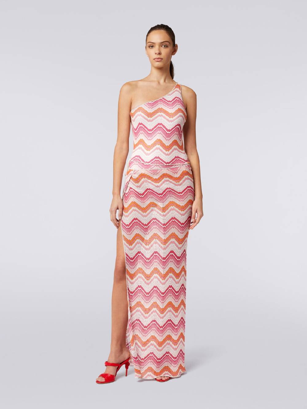 M Missoni Gonna lunga copricostume a portafoglio