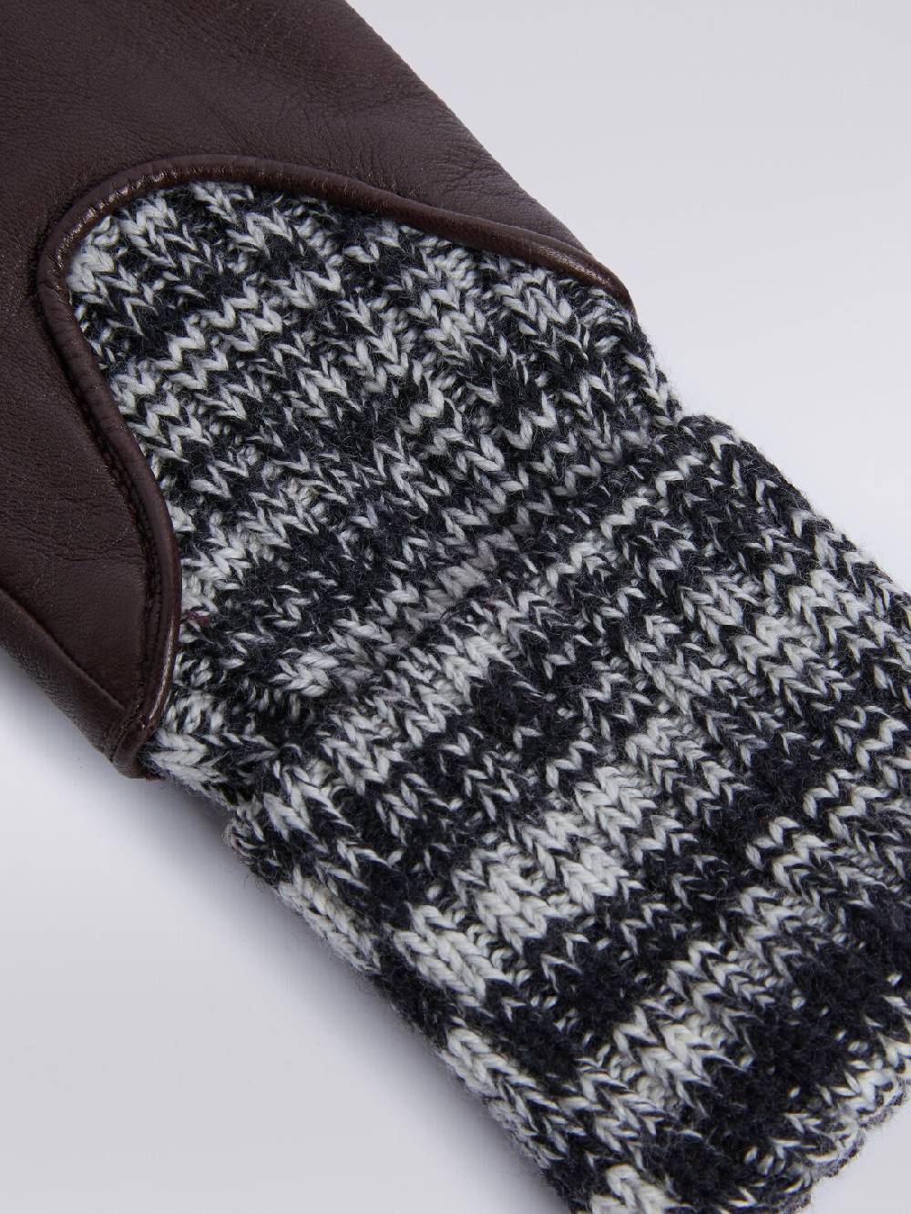 M Missoni Guanti In Lana E Pelle