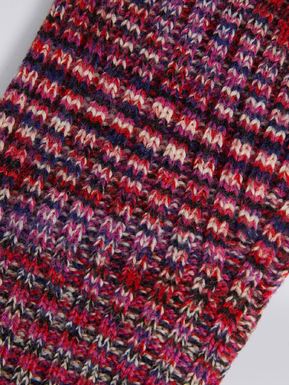 M Missoni Guanti In Maglia Di Lana Fiammata