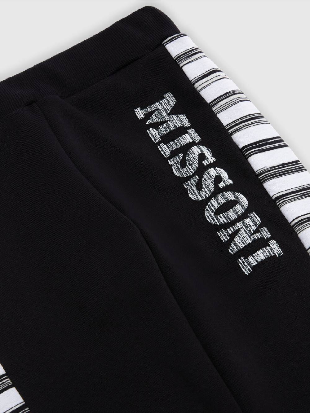 M Missoni Joggers In Cotone Con Inserti Fiammati