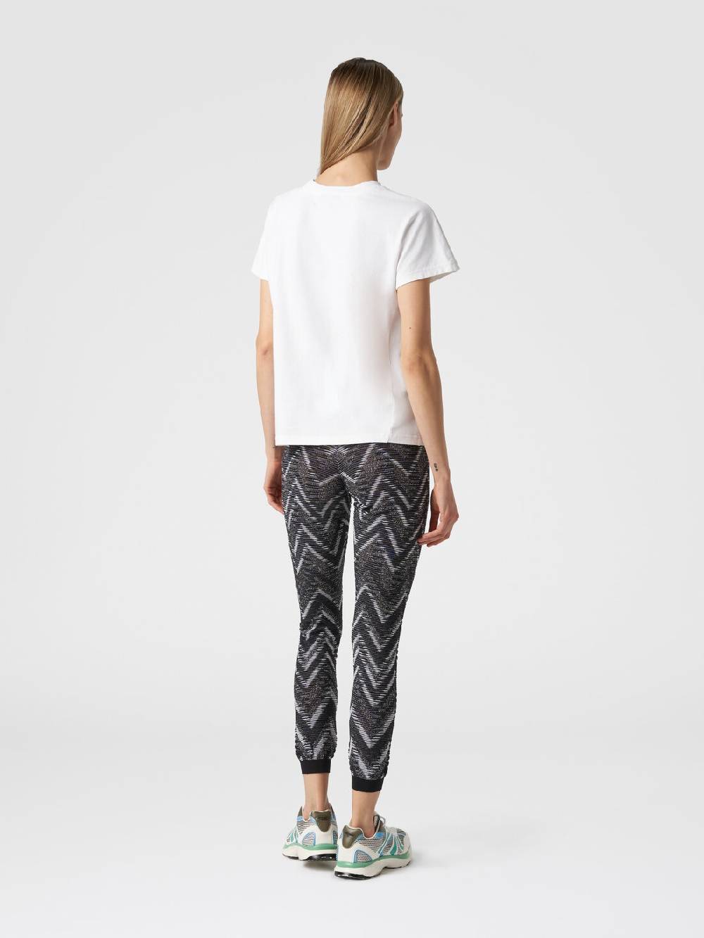 M Missoni Leggings In Maglia Con Lurex E Logo