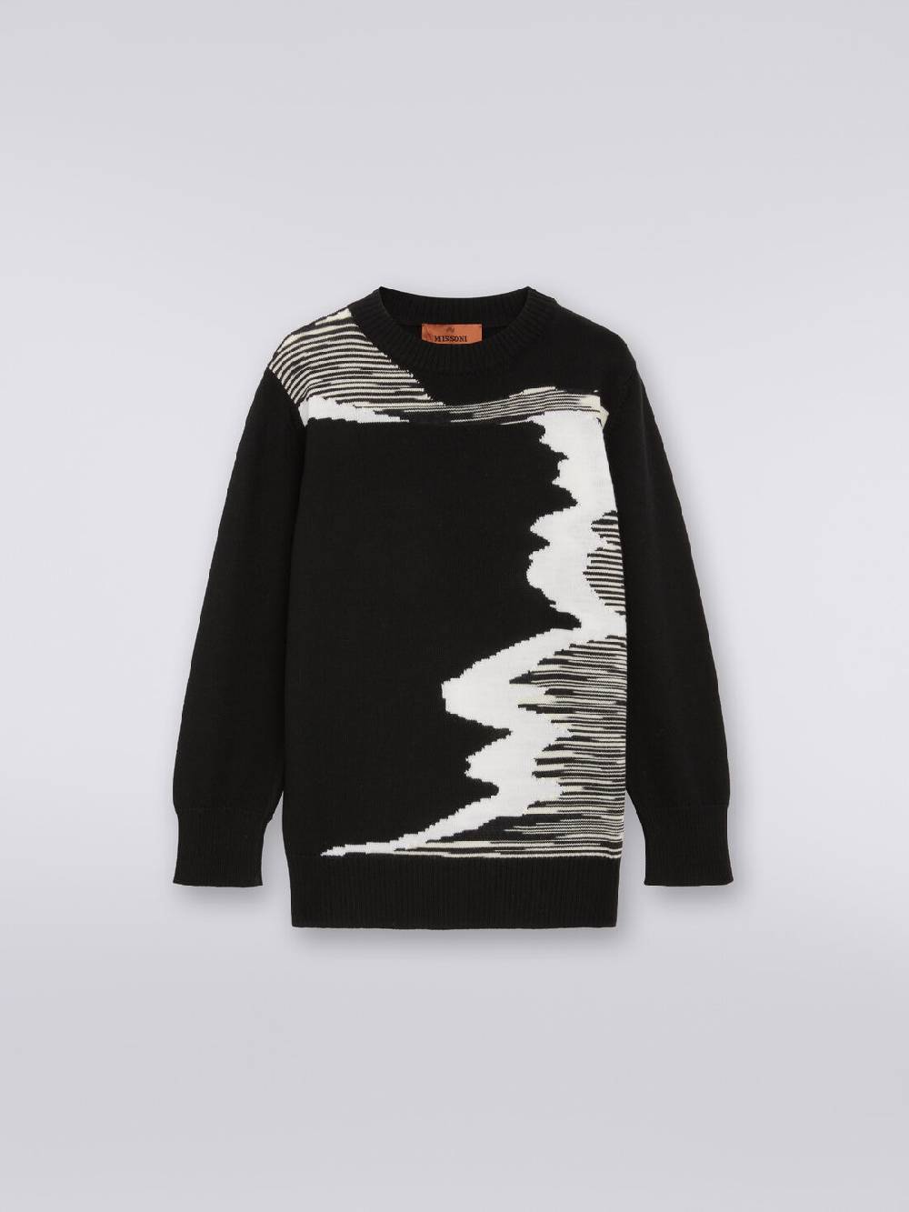 M Missoni Maglia Girocollo In Pura Lana Vergine