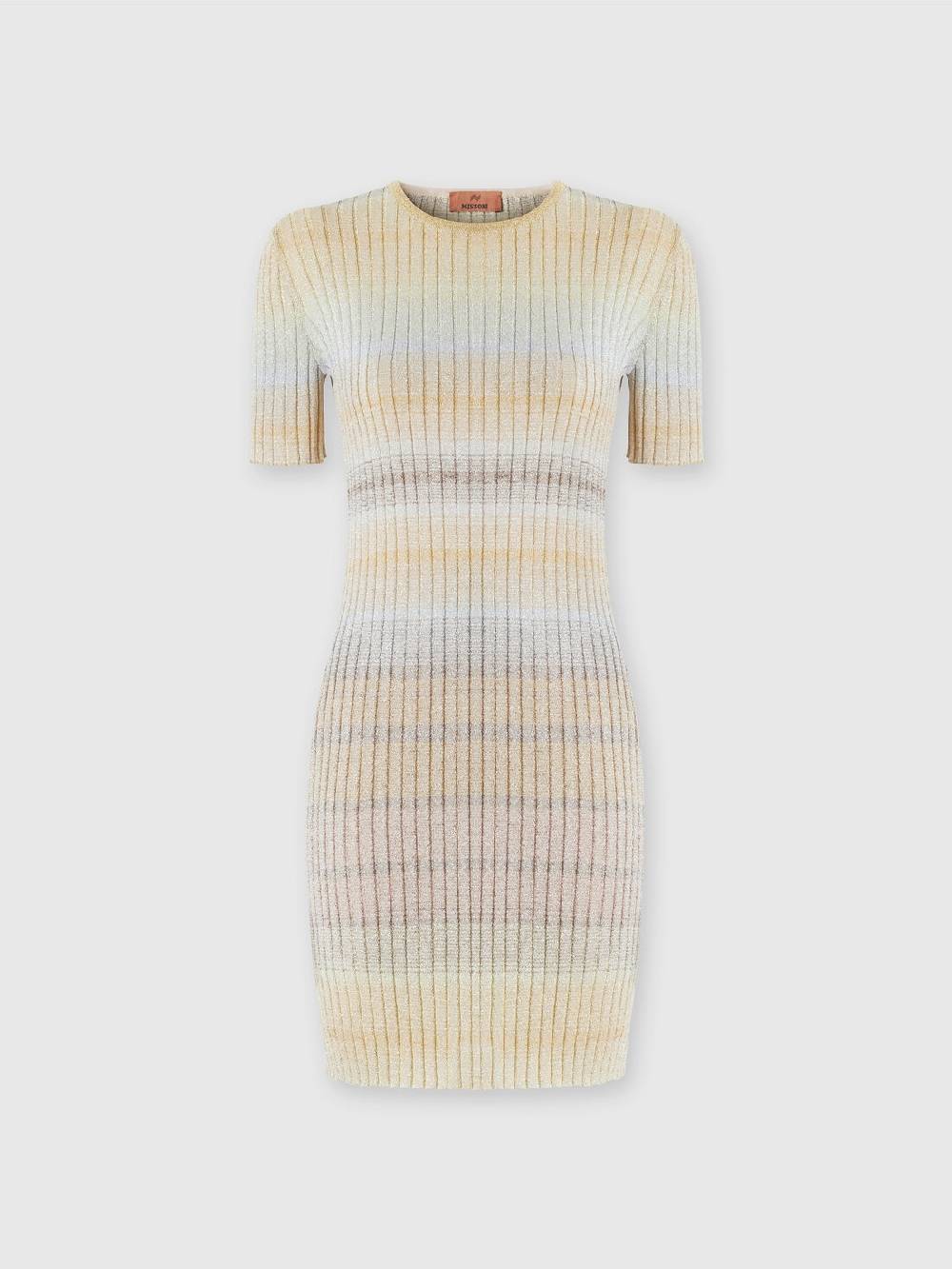 M Missoni Mini-abito Girocollo A Costine Con Lurex