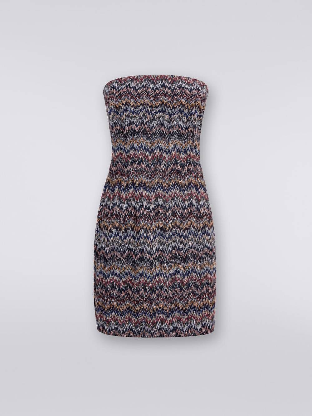 M Missoni Mini-abito In Viscosa Lamé Chevron