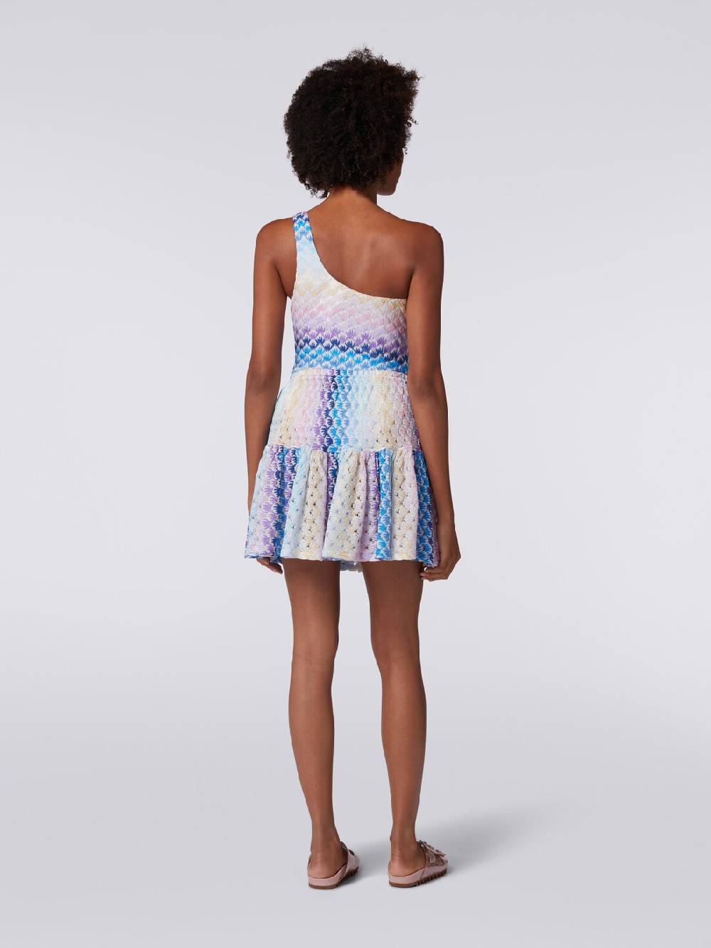 M Missoni Minigonna A Balze Effetto Pizzo Dégradé