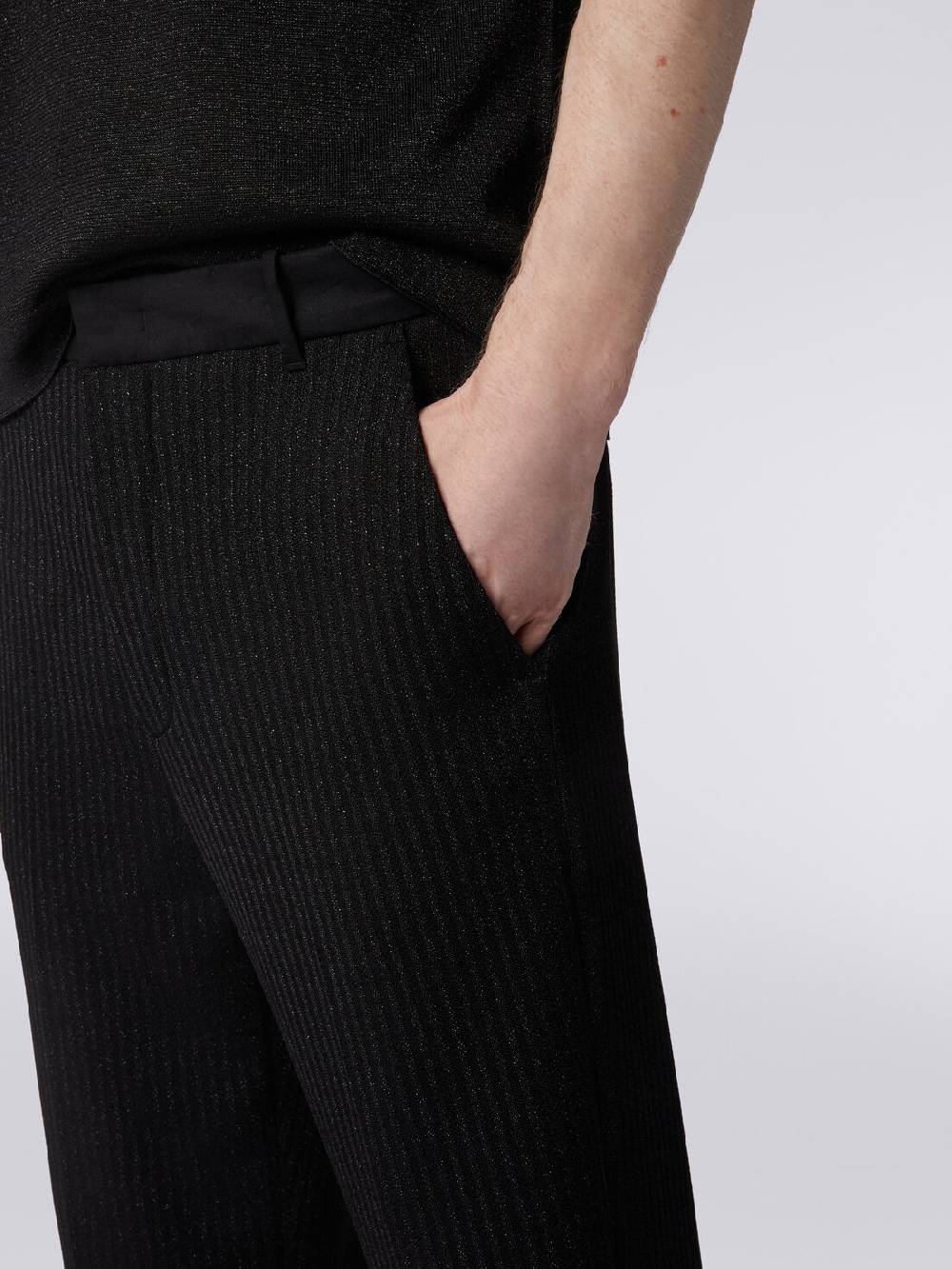 M Missoni Pantaloni Chino In Viscosa Con Lurex