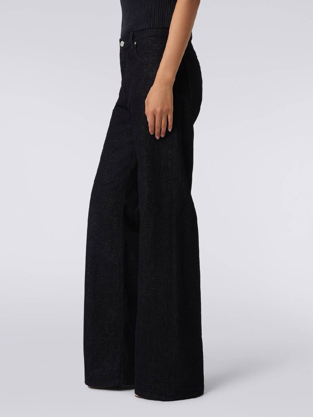 M Missoni Pantaloni Cinque Tasche In Denim Lamé