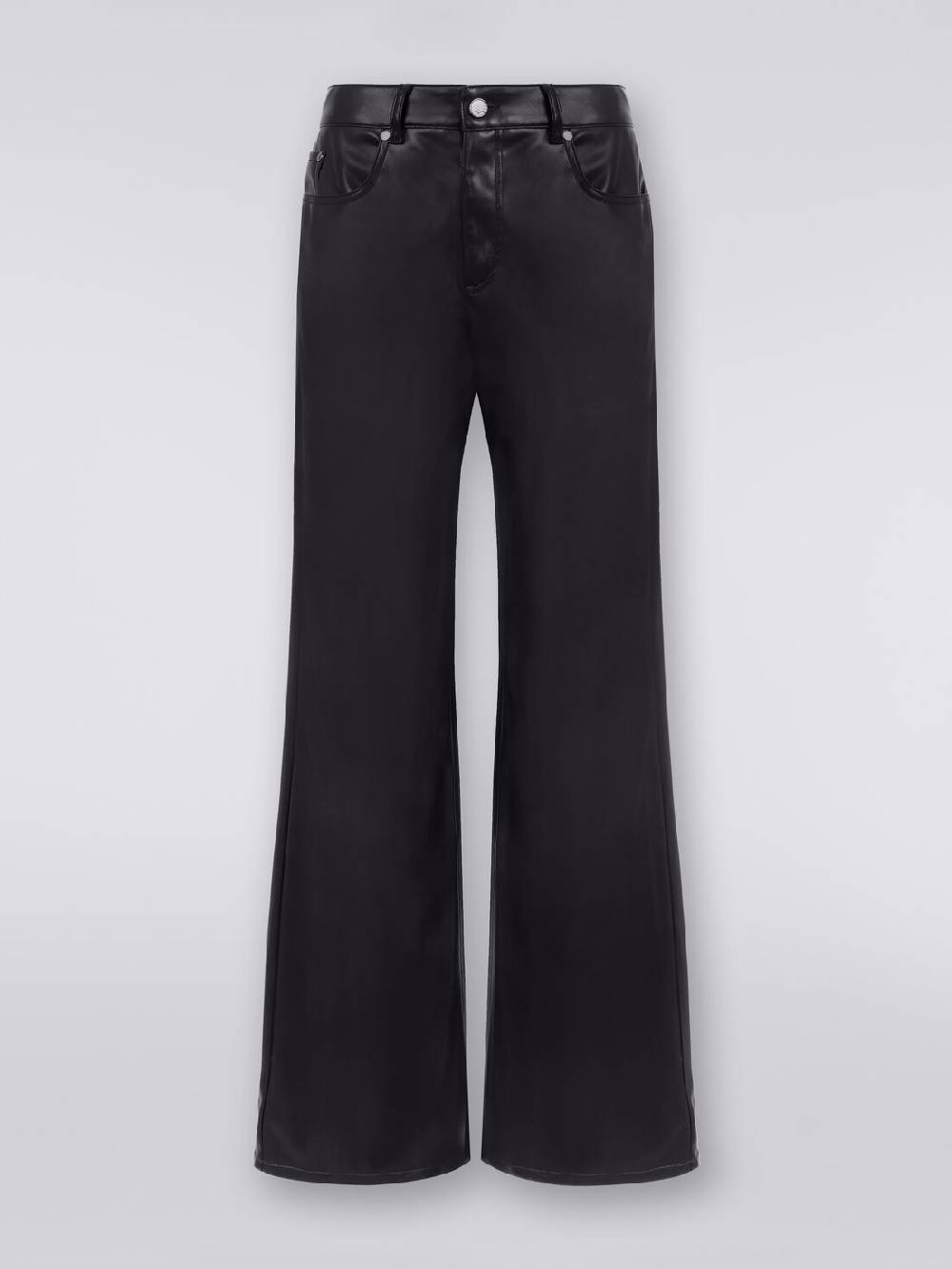 M Missoni Pantaloni cinque tasche in ecopelle