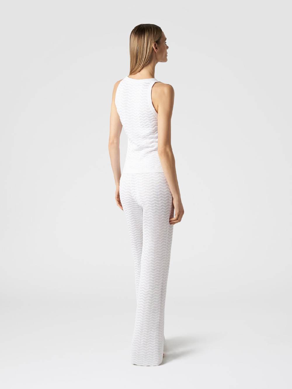 M Missoni Pantaloni In Maglia Zig Zag