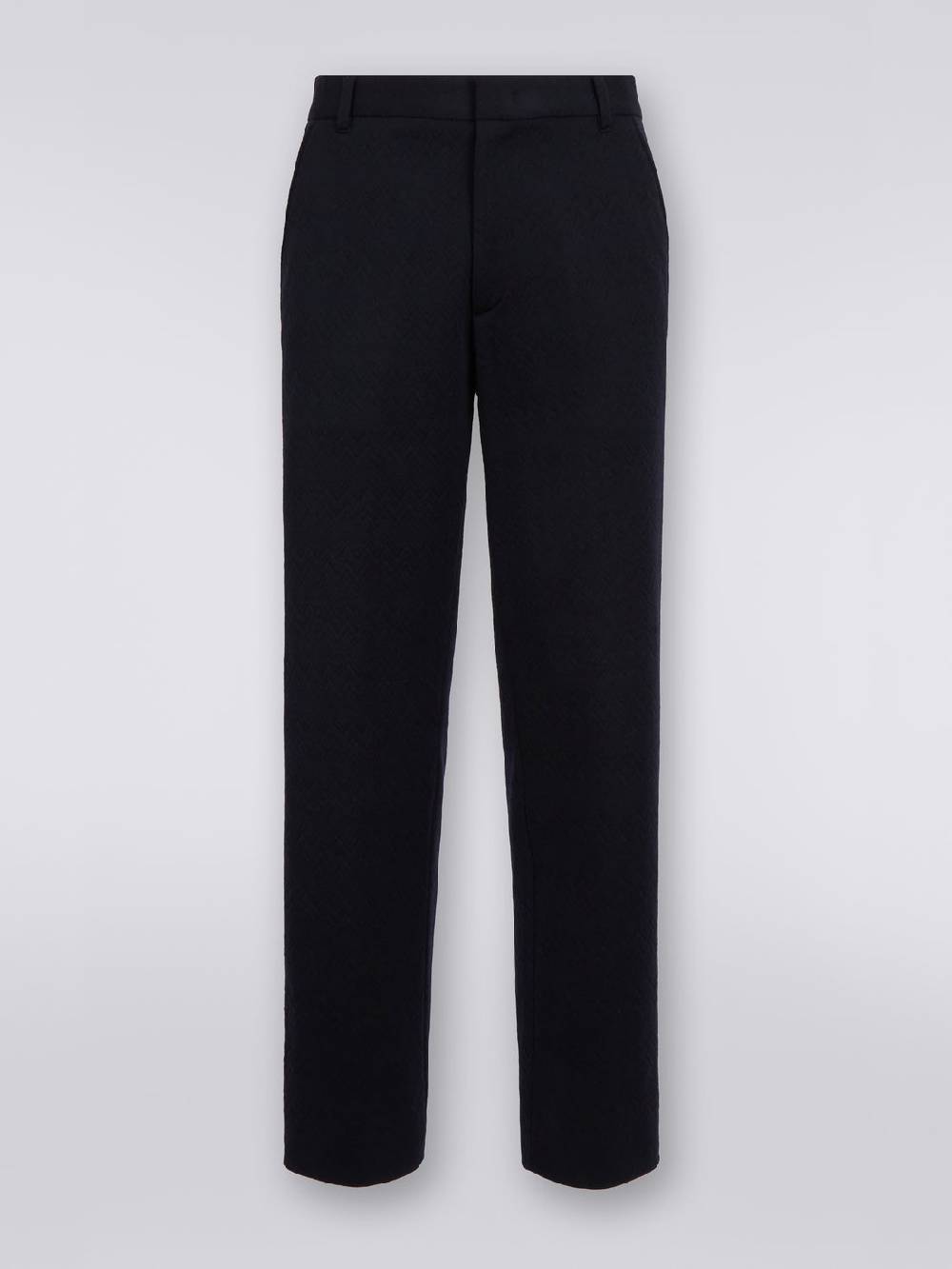 M Missoni Pantaloni In Misto Lana Chevron