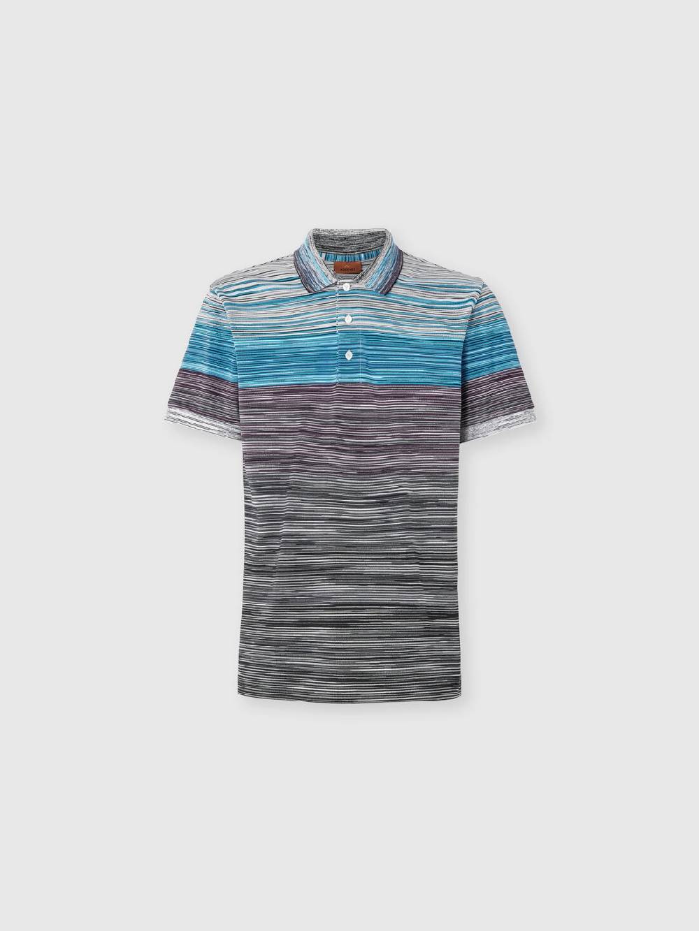 M Missoni Polo In Piquet Di Cotone Fiammato