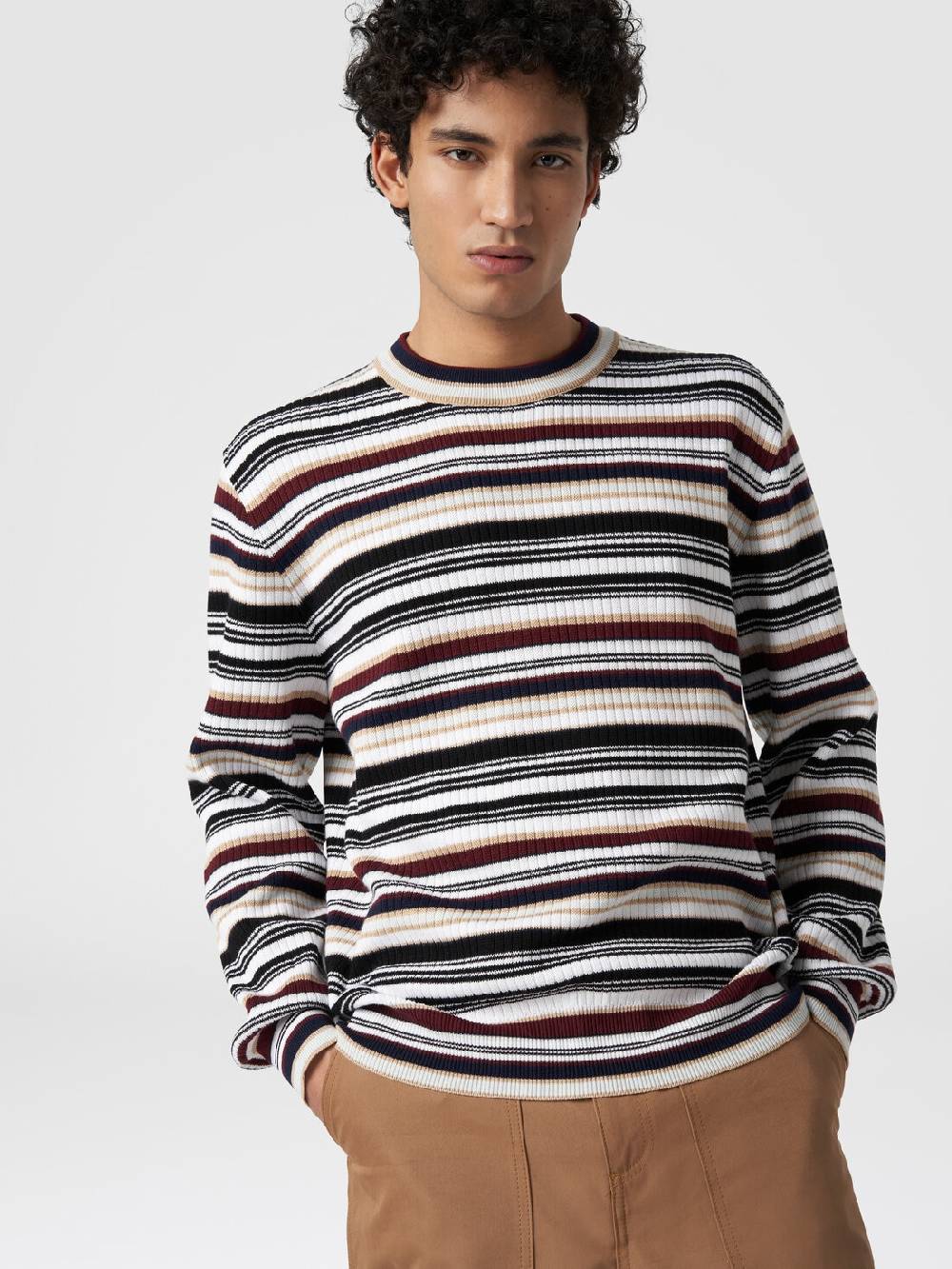 M Missoni Pullover Girocollo In Cotone A Righe