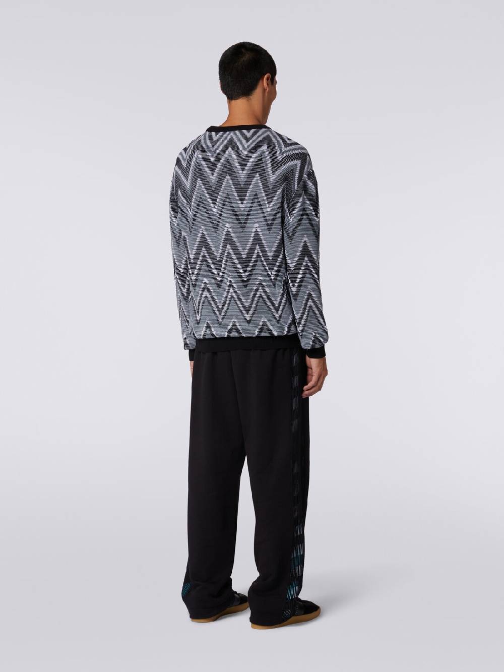 M Missoni Pullover Girocollo In Cotone Zig Zag