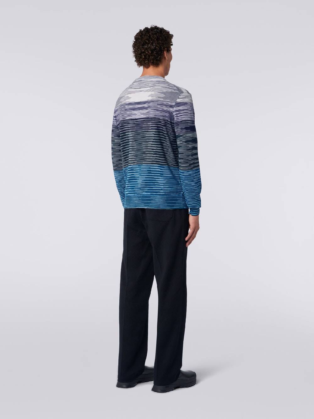 M Missoni Pullover Girocollo In Lana Fiammata