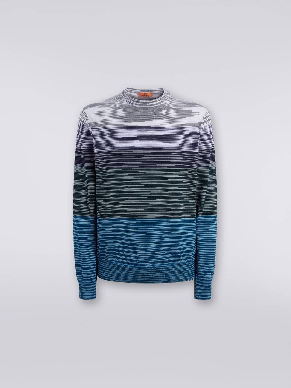 M Missoni Pullover girocollo in lana fiammata