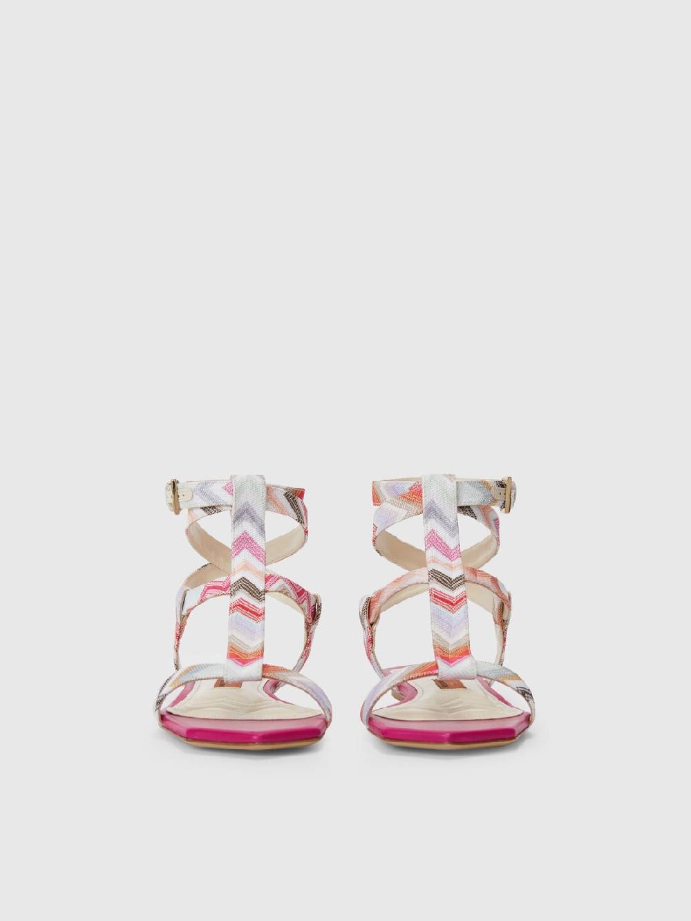 M Missoni Sandali Bassi In Tessuto Zig Zag