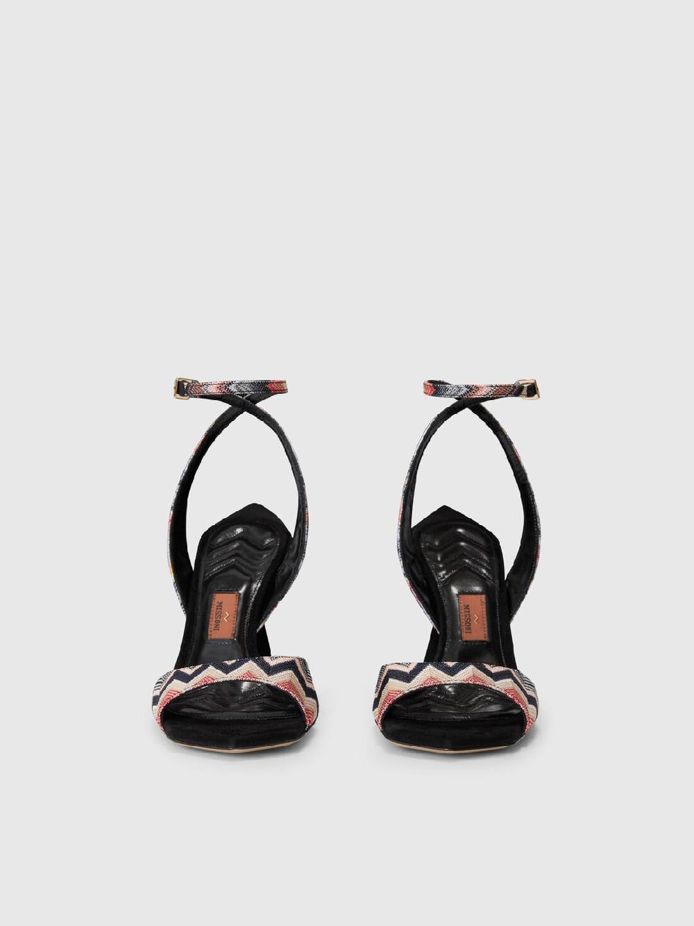 M Missoni Sandali Con Tacco E Motivo Chevron