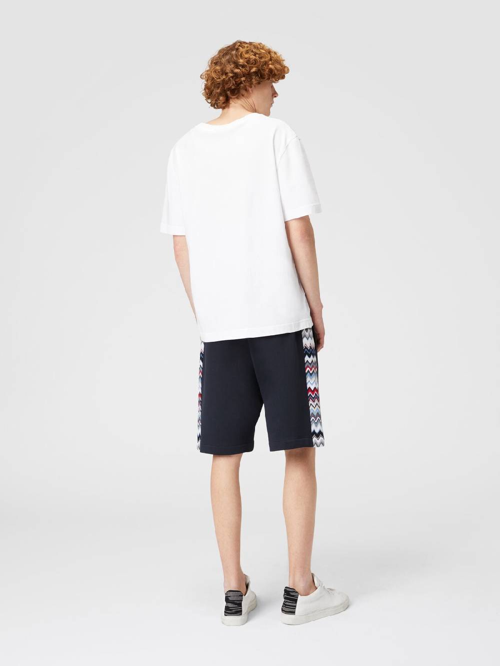 M Missoni Shorts In Cotone Con Inserti Chevron