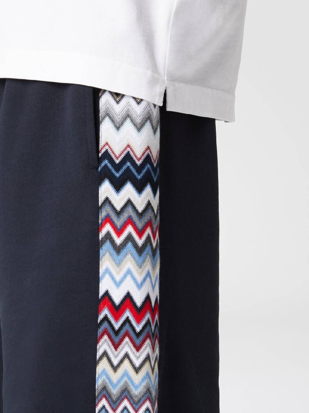 M Missoni Shorts In Cotone Con Inserti Chevron