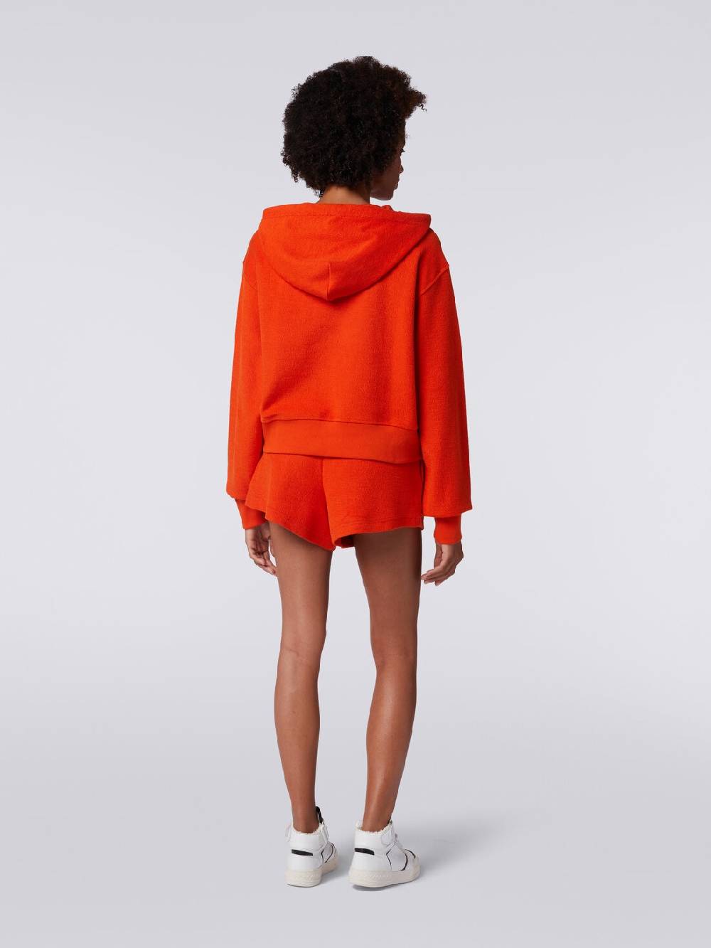 M Missoni Shorts In Felpa Garzata Con Logo