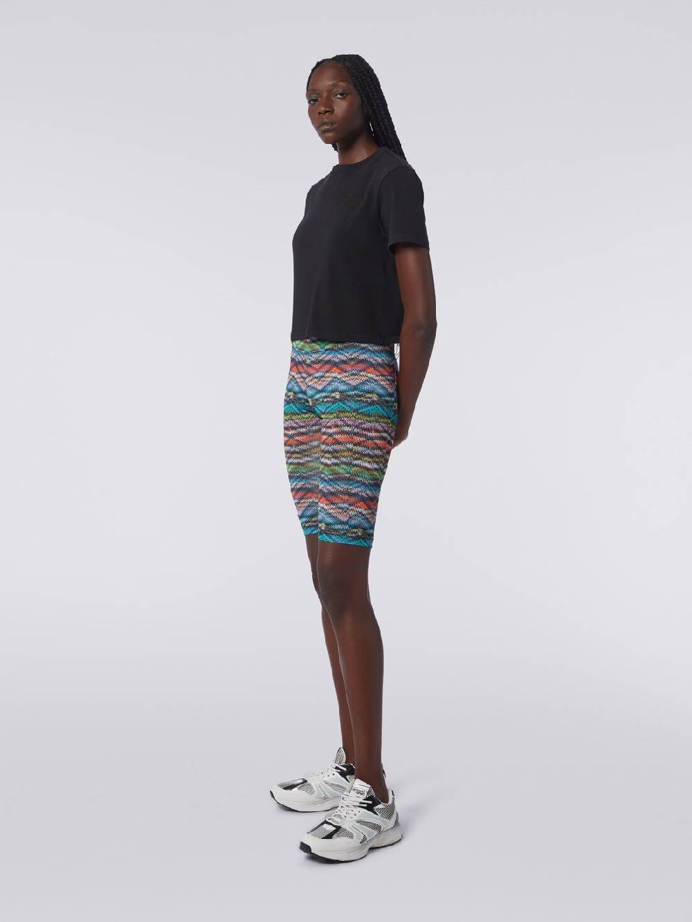 M Missoni Shorts In Nylon Stretch Stampato
