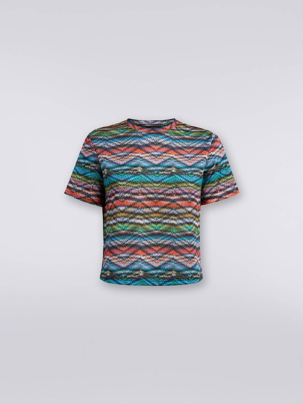 M Missoni T-shirt In Nylon Stretch Stampato