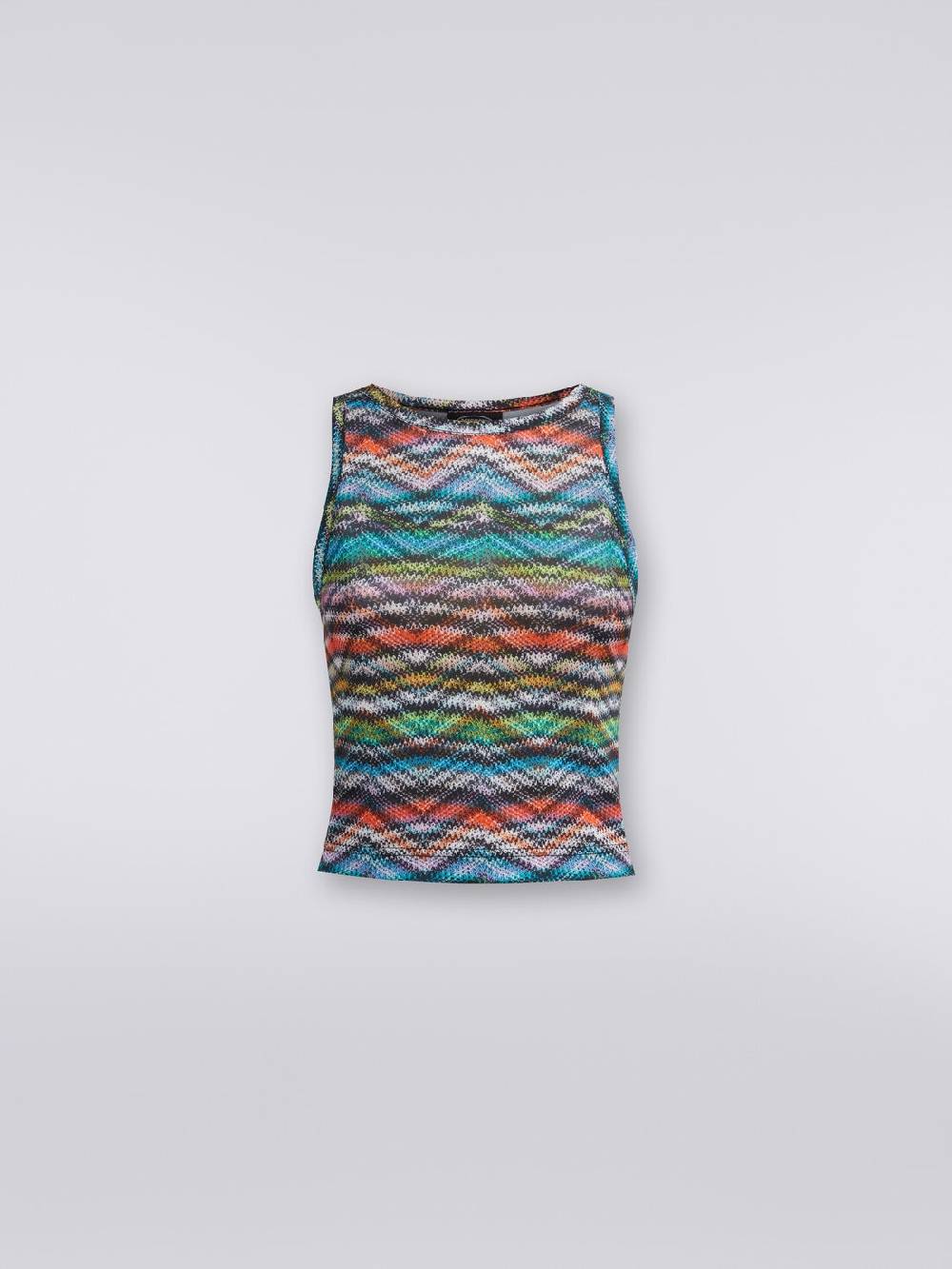 M Missoni Top In Nylon Stretch Stampato
