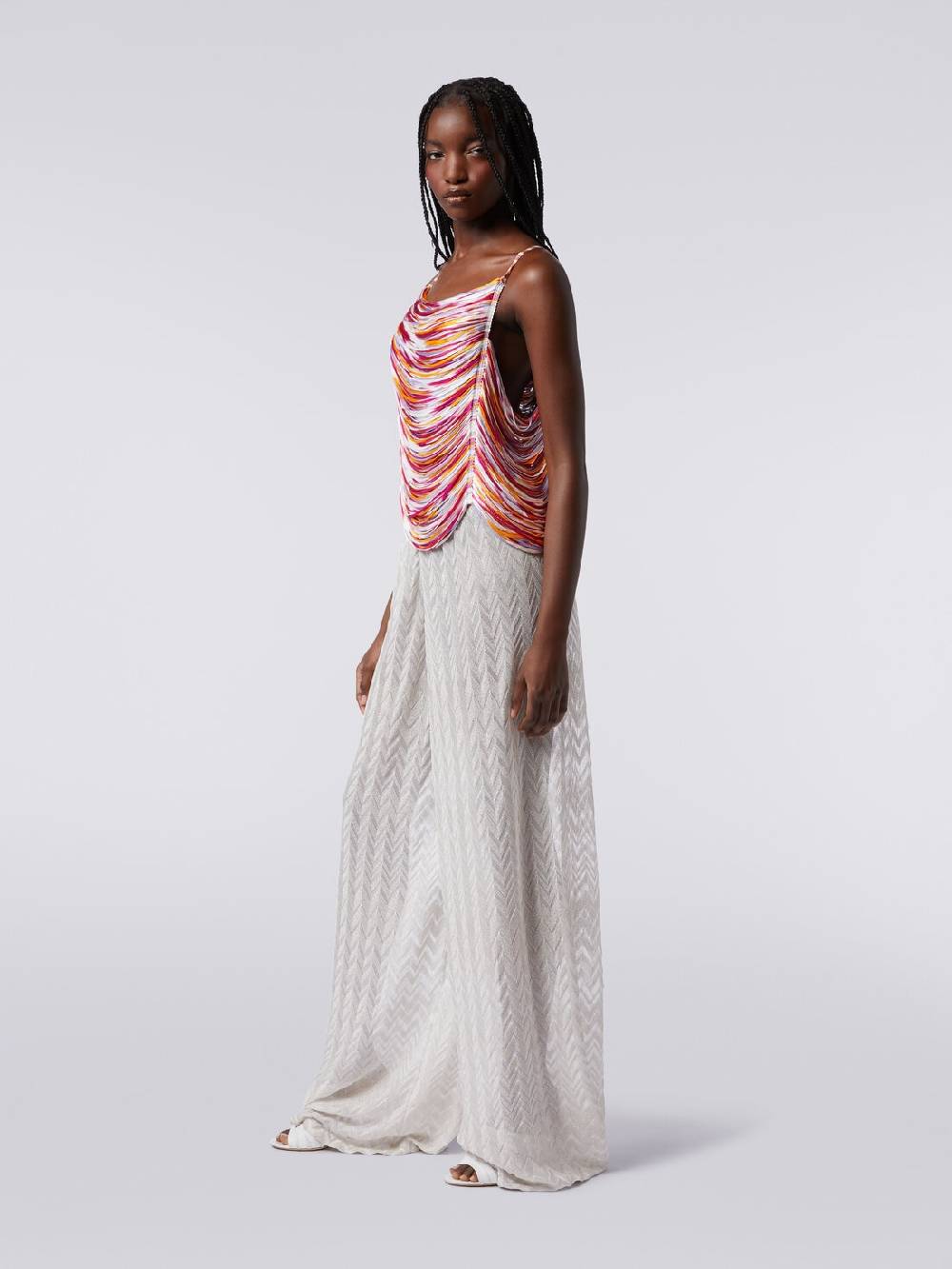 M Missoni Top Multifilo In Viscosa Fiammata