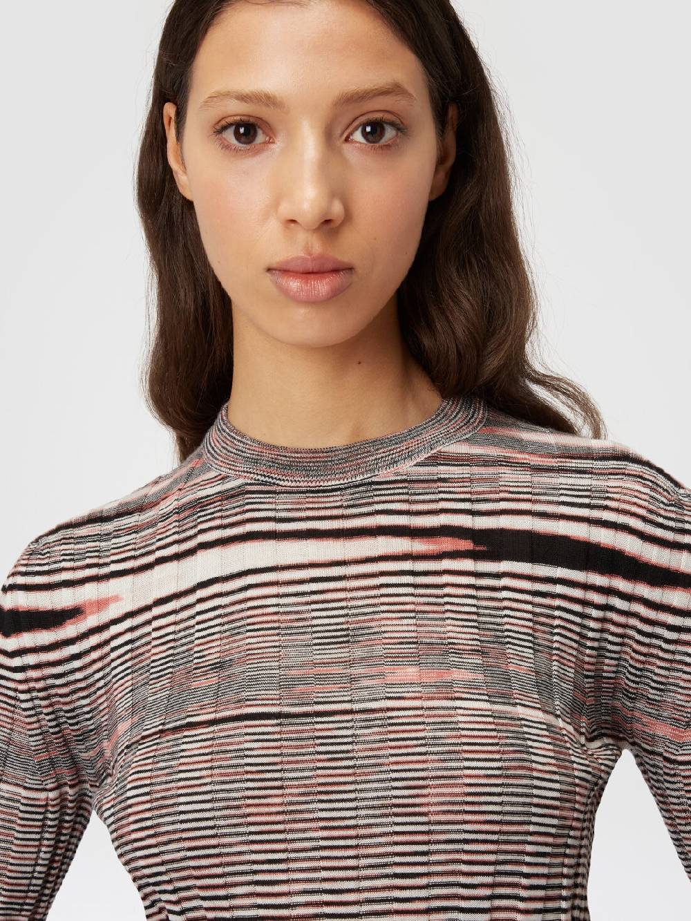 M Missoni Maglia Girocollo In Cashmere E Seta Fiammata