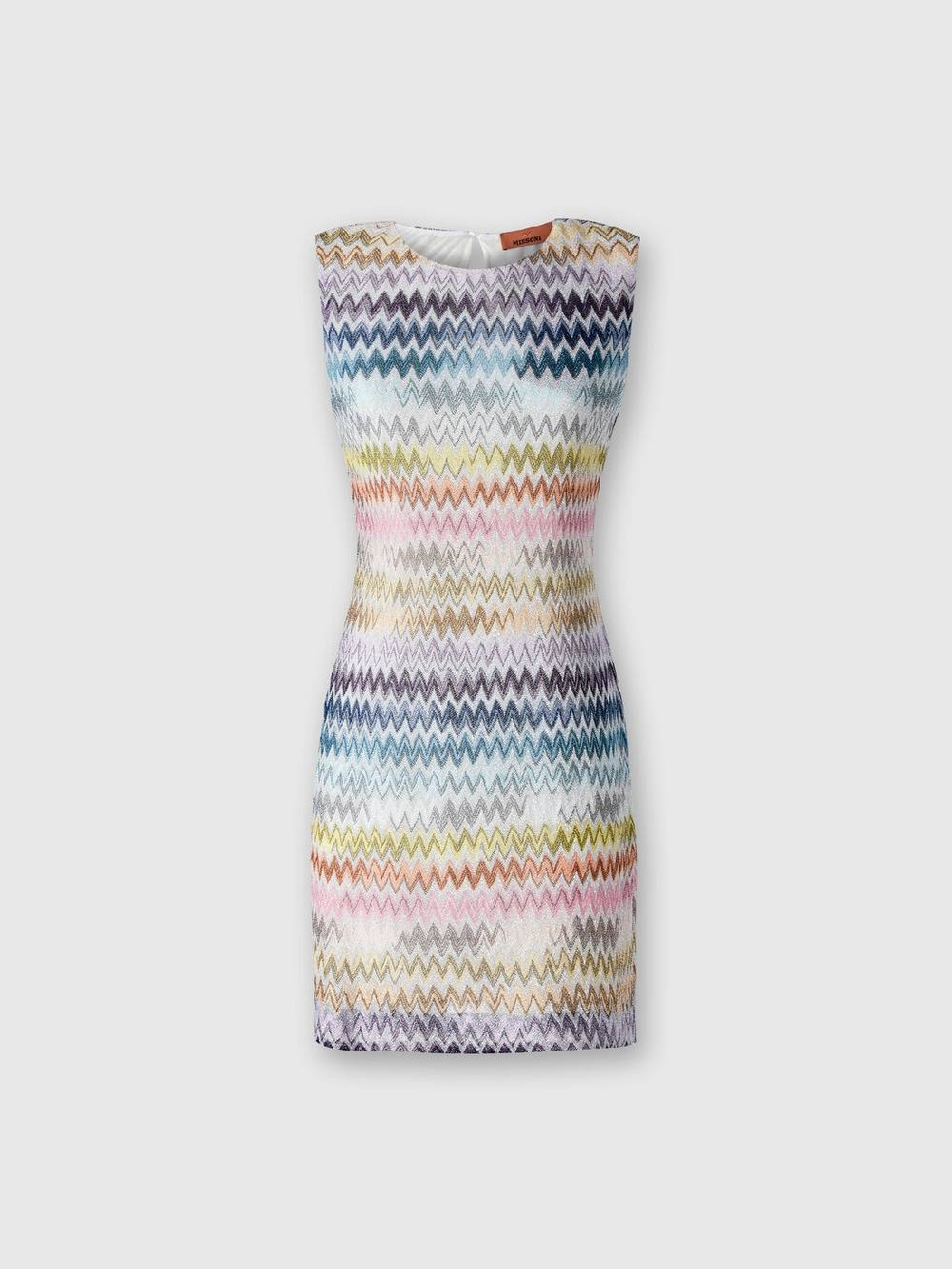 M Missoni Mini-abito Senza Maniche In Viscosa Zig Zag Lamé