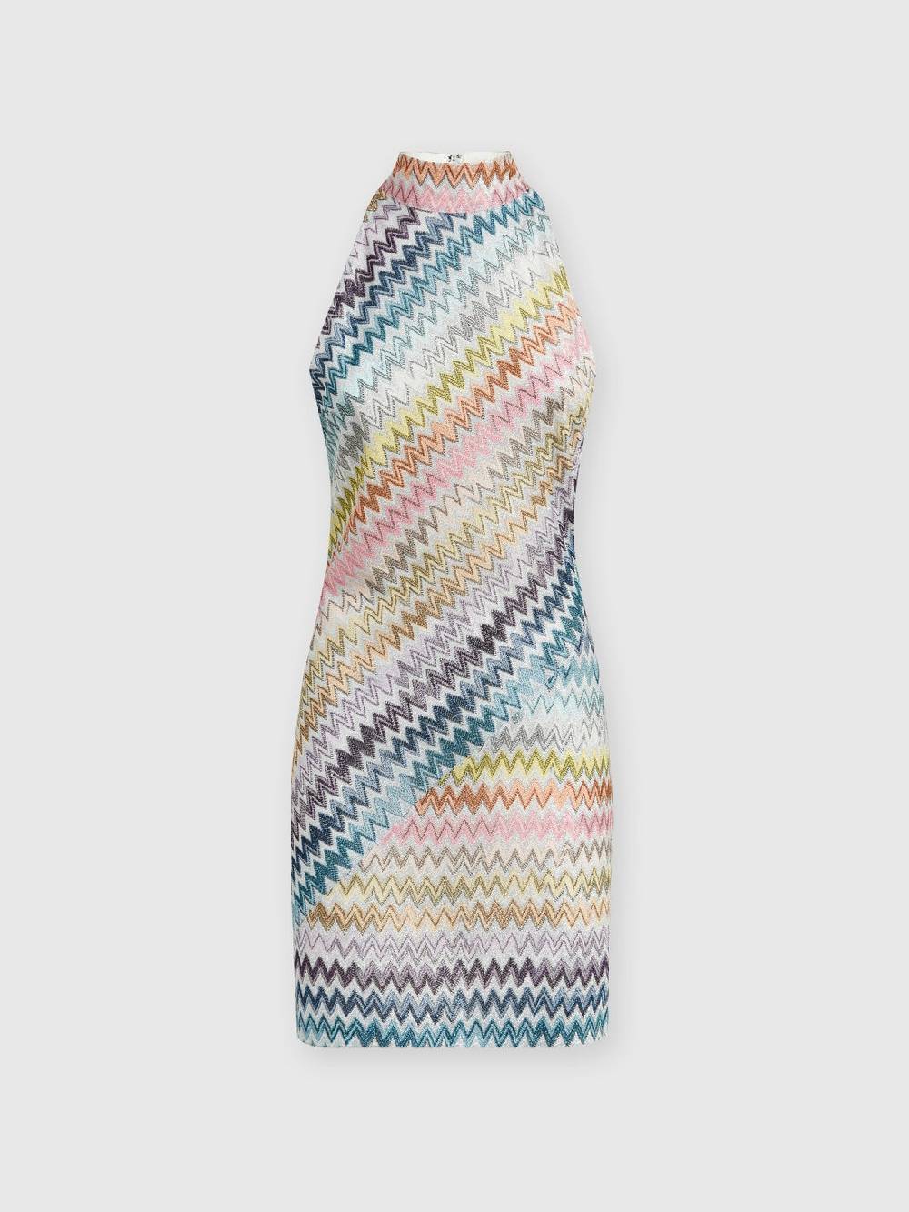 M Missoni Mini-abito Senza Maniche In Viscosa Zig Zag Lamé