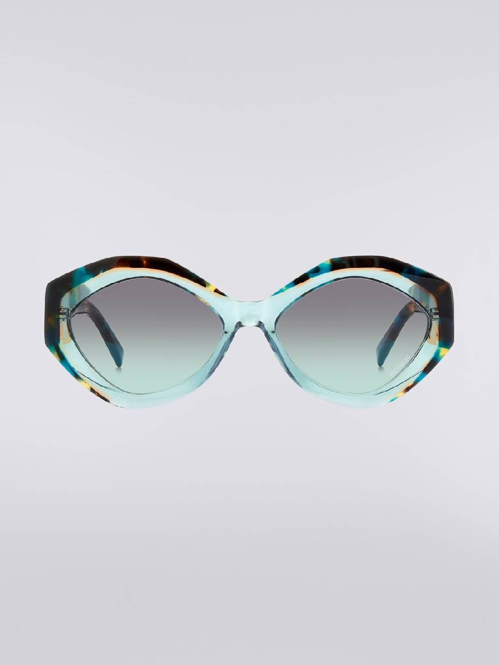 M Missoni Occhiali da sole con montatura ovale e applicazione logo in metallo