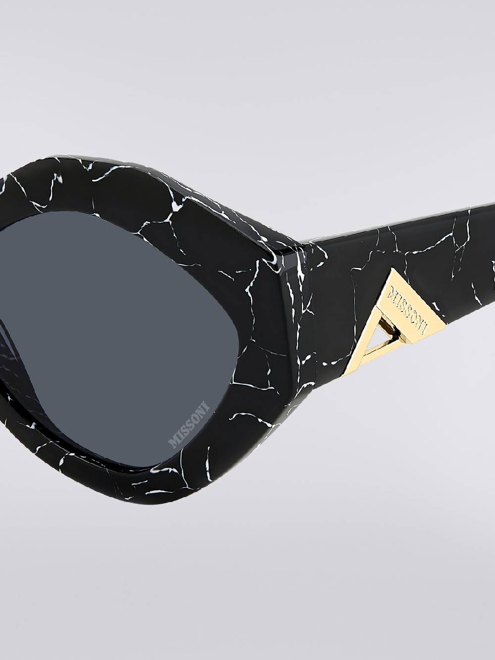 M Missoni Occhiali Da Sole Con Montatura Ovale E Applicazione Logo In Metallo