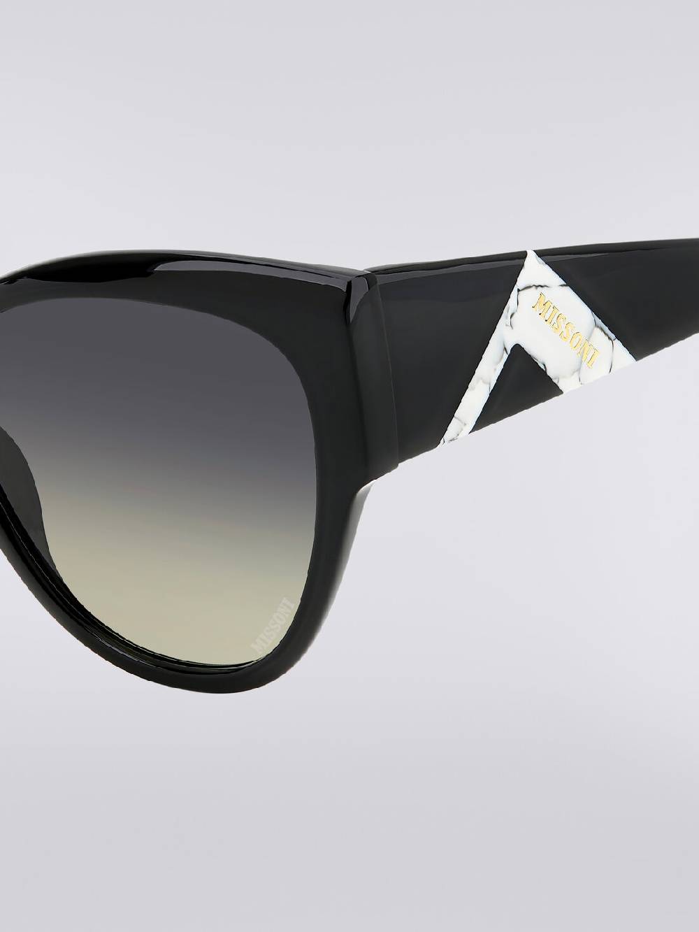 M Missoni Occhiali Da Sole Con Montatura Stondata E Inserto Logo A Contrasto