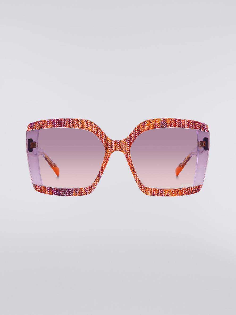 M Missoni Occhiali da sole squadrati con inserti in tessuto