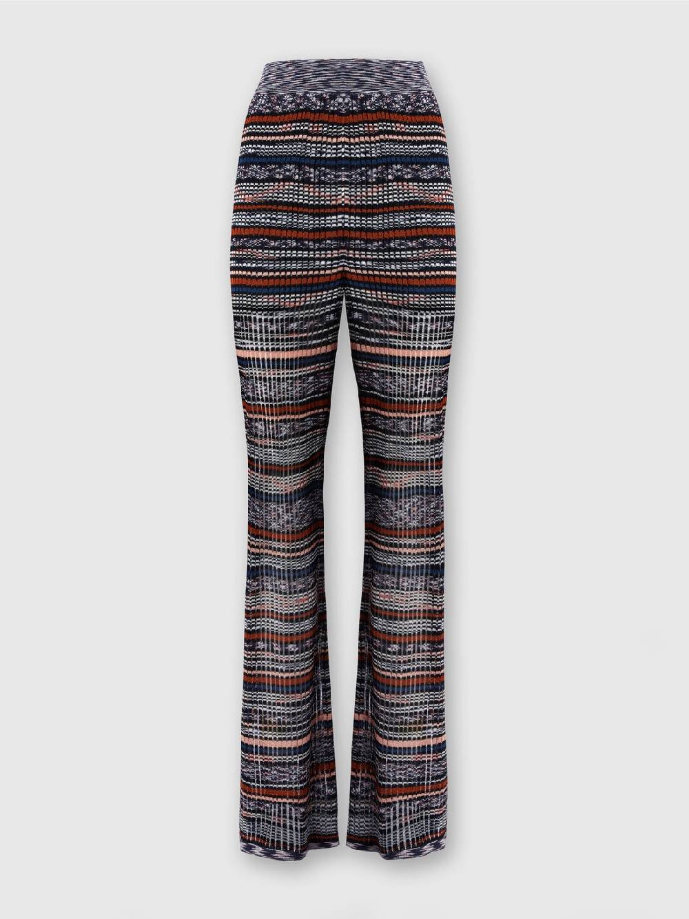 M Missoni Pantaloni A Costine In Maglia Di Viscosa Fiammata