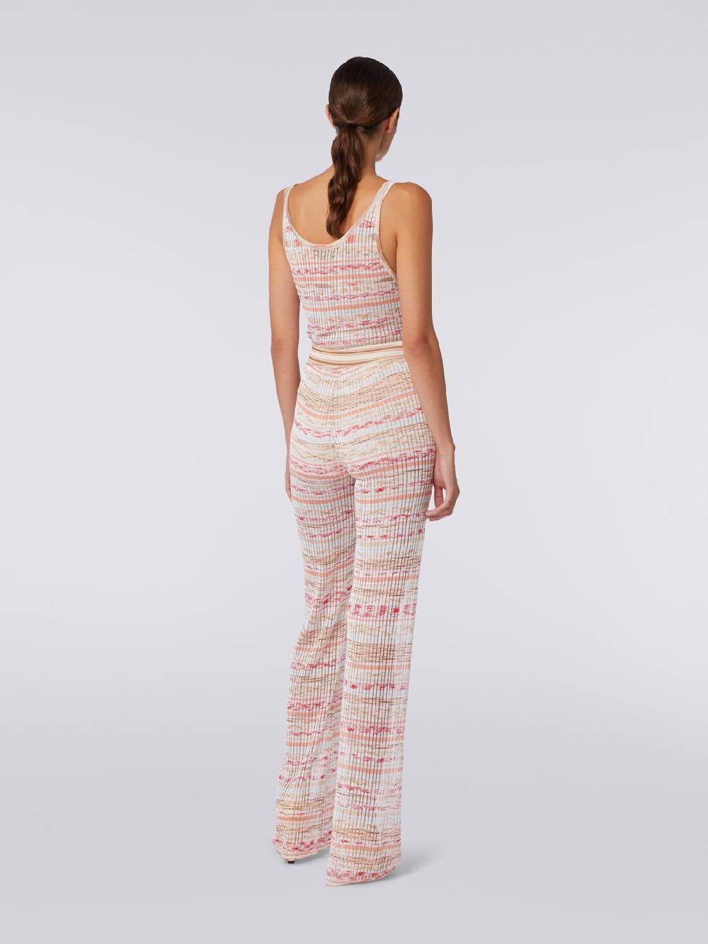 M Missoni Pantaloni A Costine In Maglia Di Viscosa Fiammata