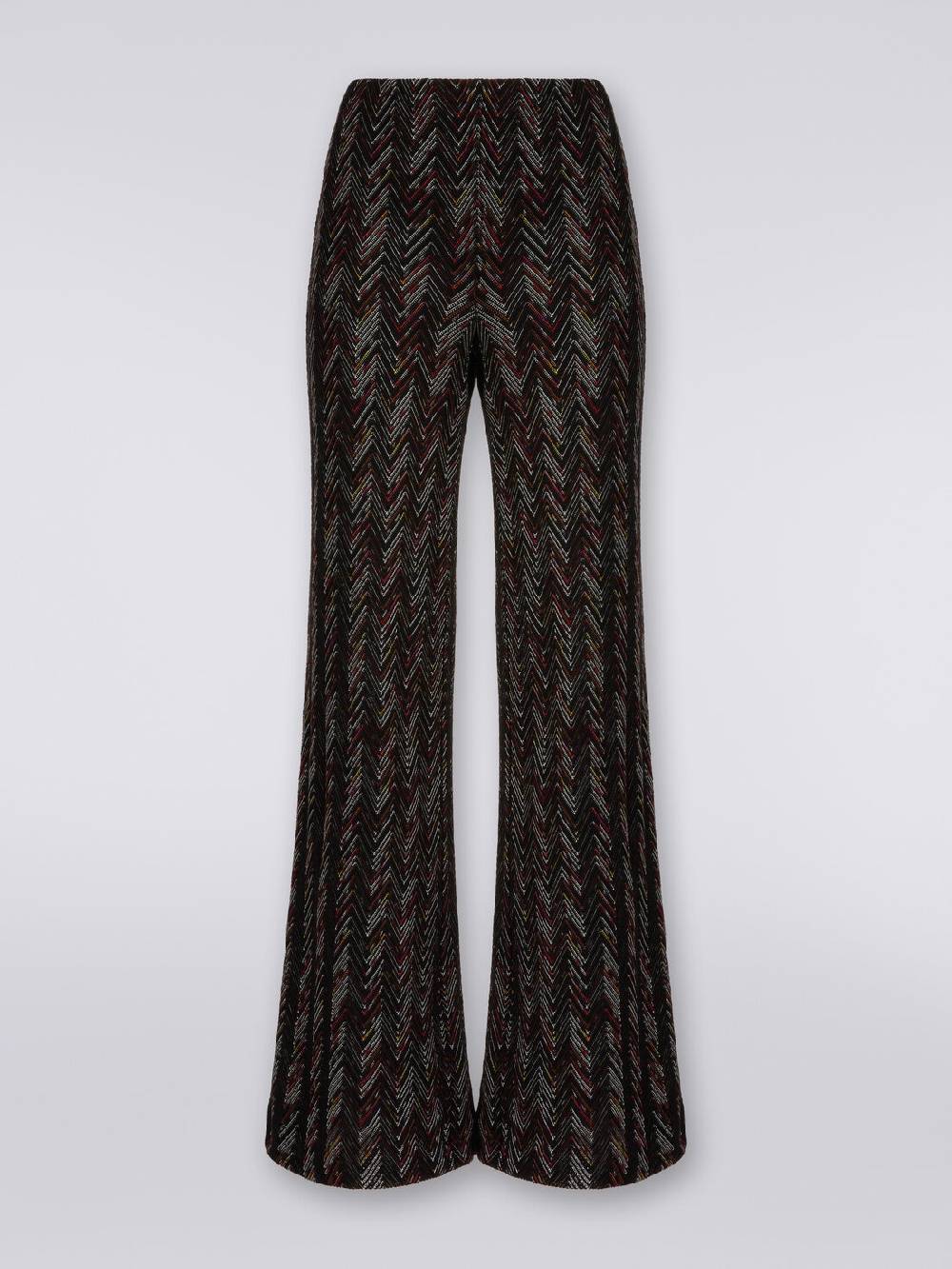 M Missoni Pantaloni A Palazzo In Lana E Viscosa Zig Zag