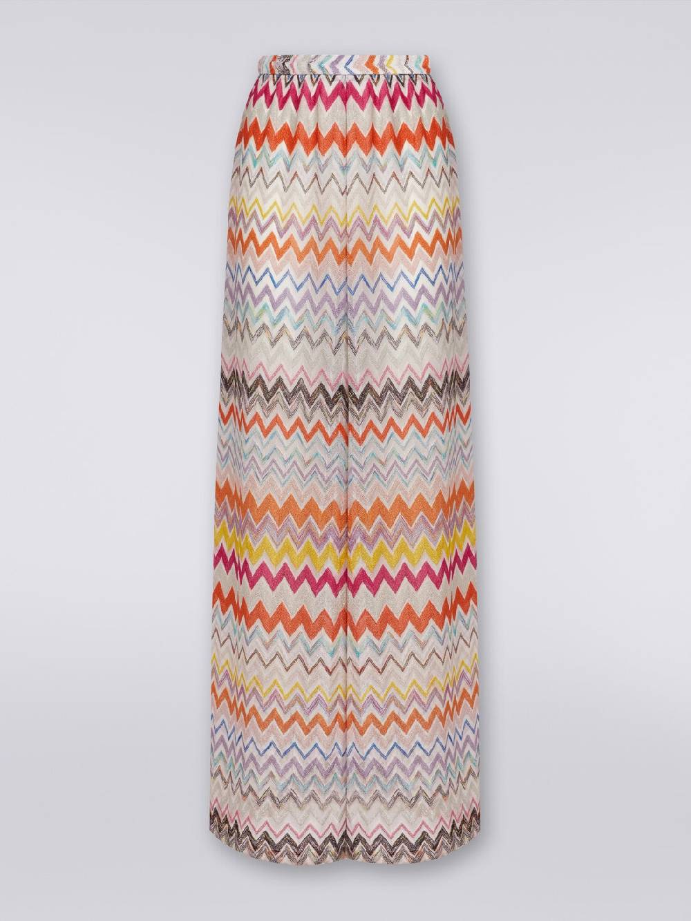 M Missoni Pantaloni a palazzo in misto viscosa chevron lamé
